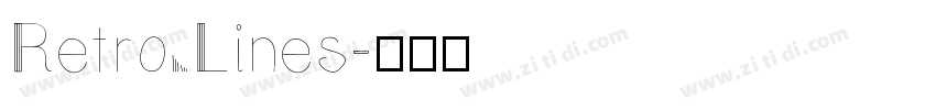 Retro Lines字体转换